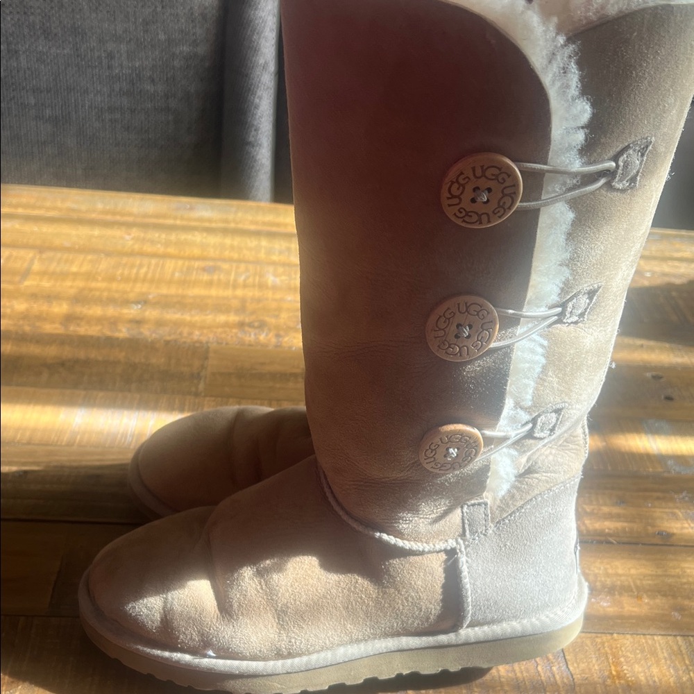 UGG Women's Tan Button Boots